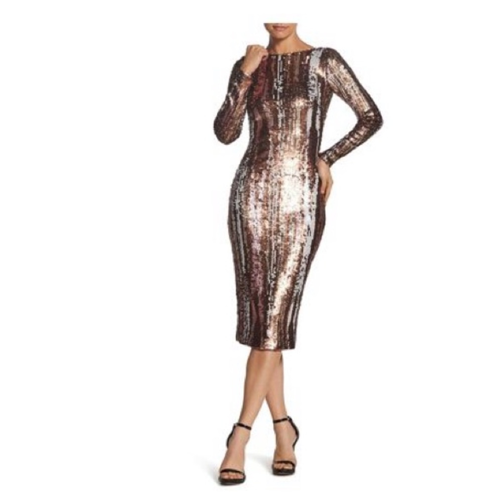 Dress the population sequin dress